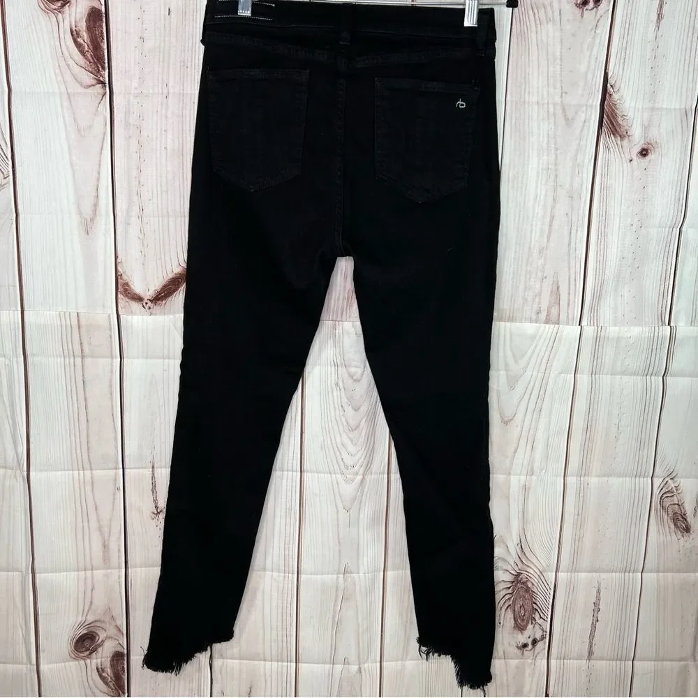 Rag and Bone 10 inch capri destroyed hem